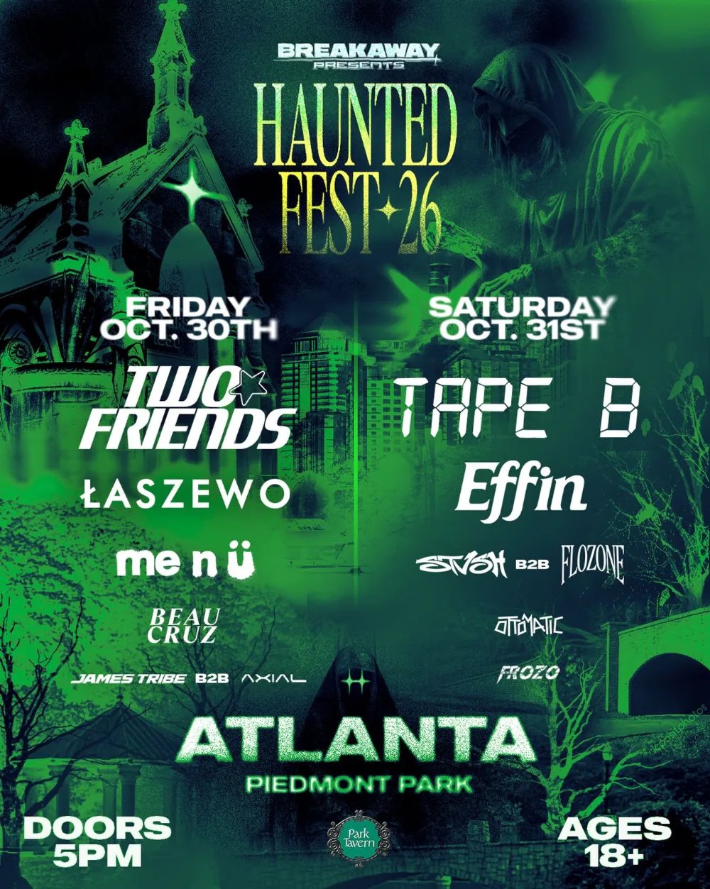 Haunted Fest — Piedmont Park · Fri Oct 30