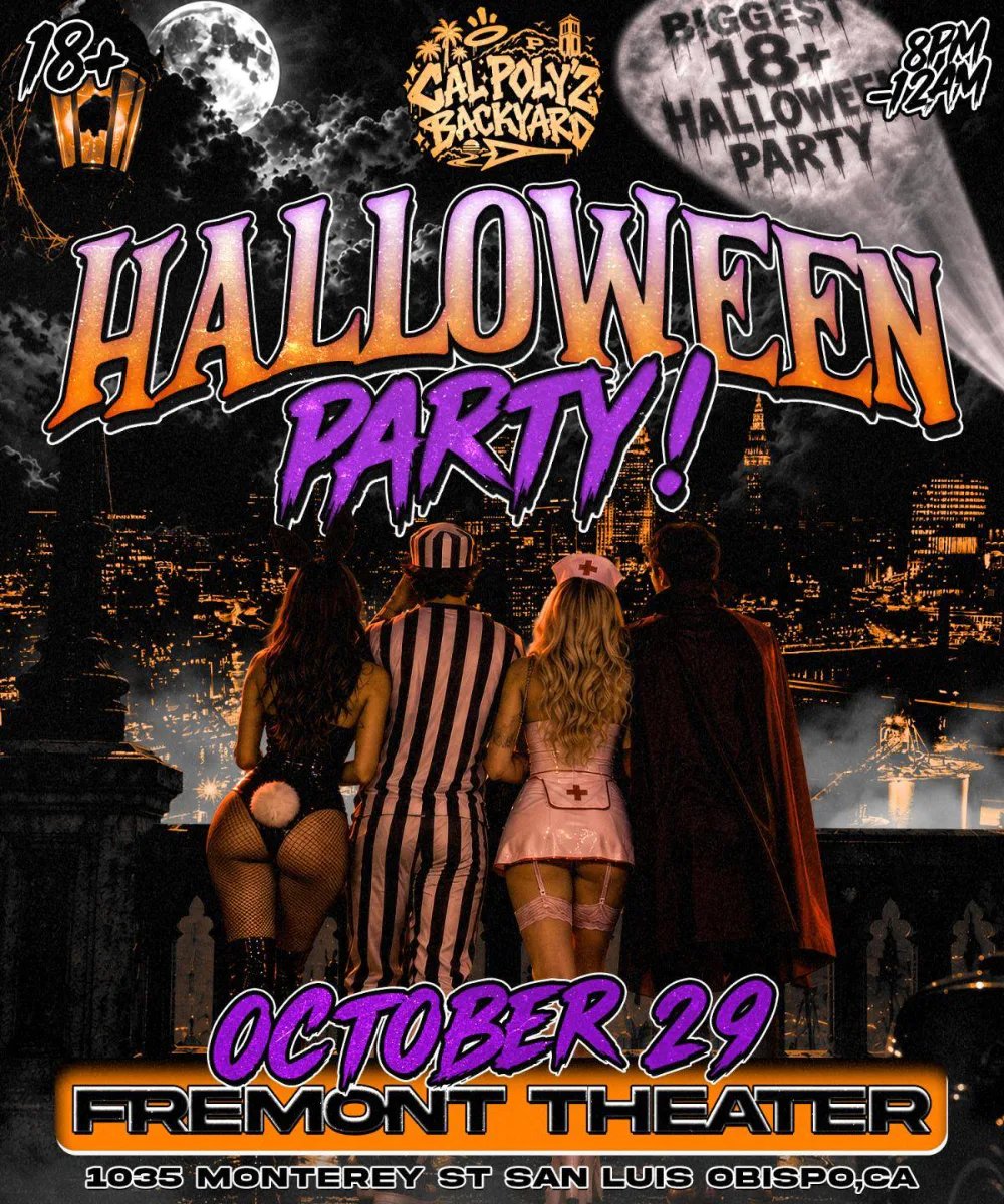 Cal Poly'z Biggest 18+ Halloween Party — Fremont Theater San Luis Obispo · Thu Oct 29