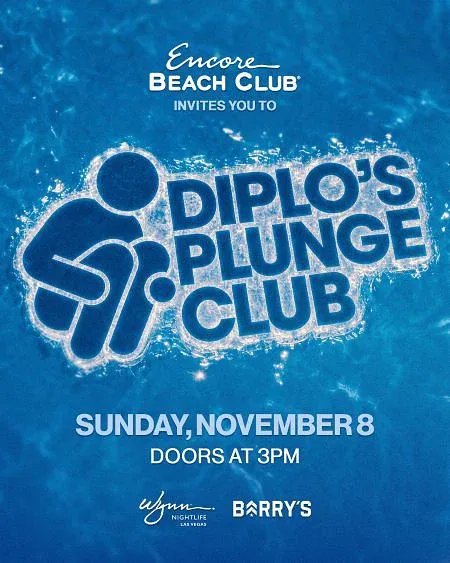 Diplo's Plunge Club: Diplo — Encore Beach Club · Sun Nov 8