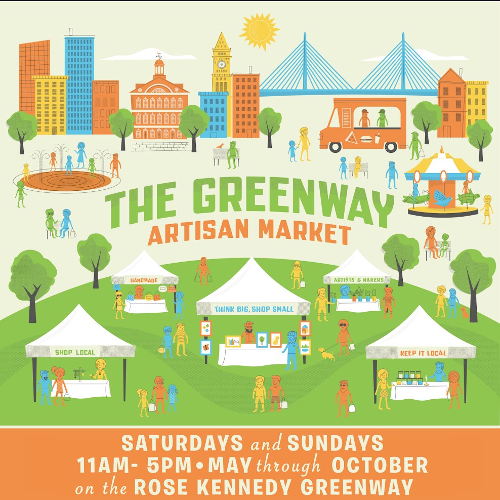 Greenway Artisan Market — Rose Kennedy Greenway, Boston, MA · Sat, Oct 24 & Sat, Oct 31 · 11:00 AM–5:00 PM · Free