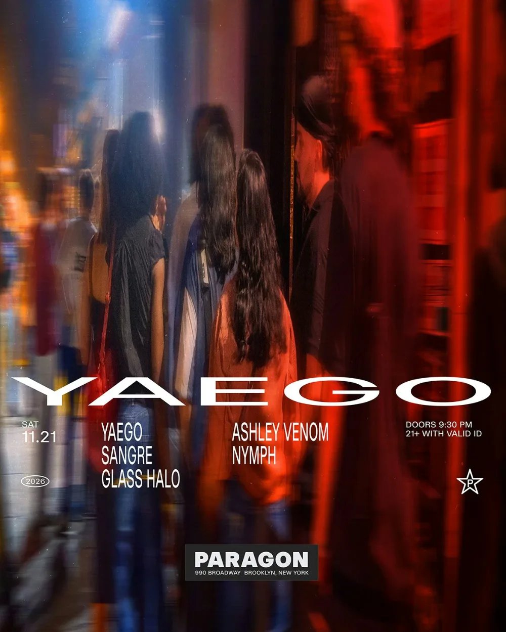 Yaego, Ashley Venom, Nymph — Paragon · Sat Nov 21