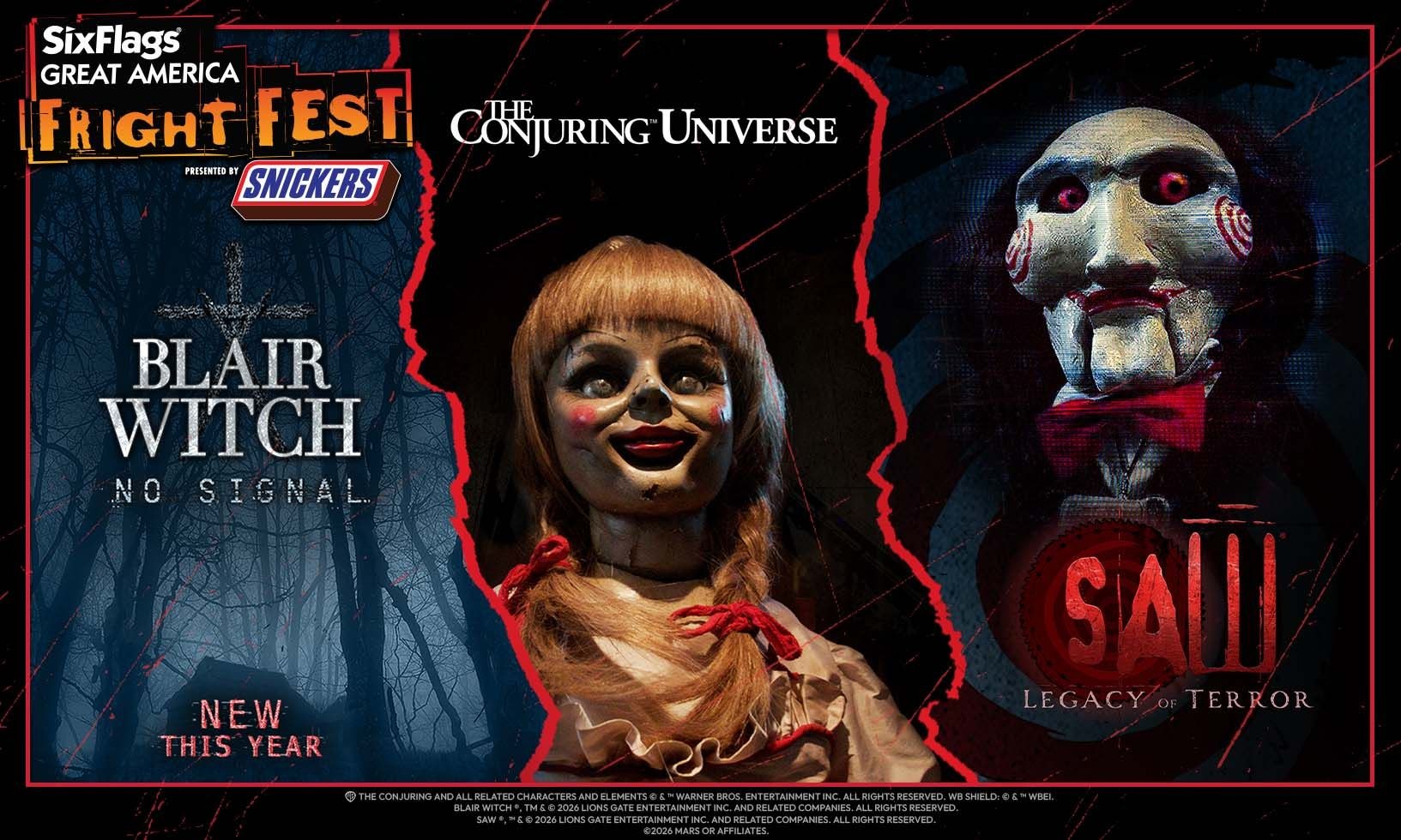 Fright Fest — Six Flags Great America · Fri Oct 30–Sun Nov 1 · Final Weekend