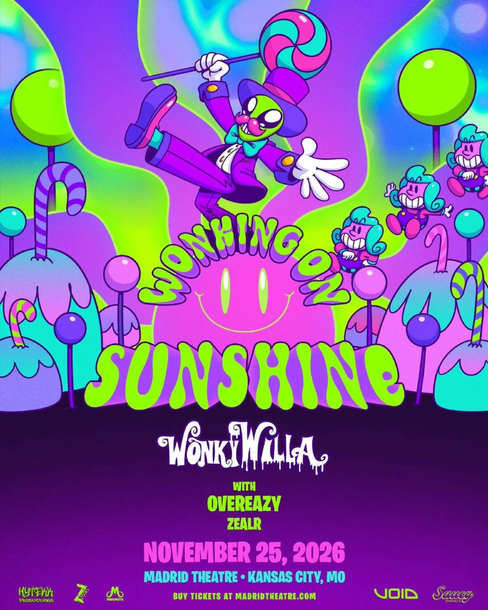 Wonky Willa At Madrid Theater: WonkyWilla, Overeazy, ZEALR — Madrid Theatre · Wed Nov 25