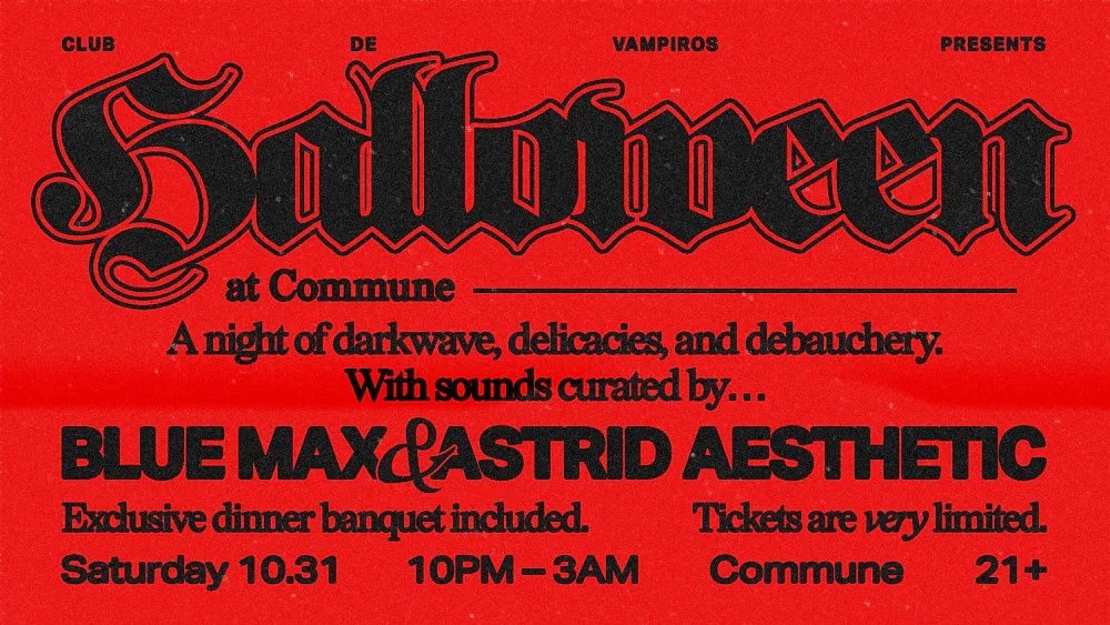 Club de Vampiros Presents... Halloween — Commune Avondale Estates · Sat Oct 31