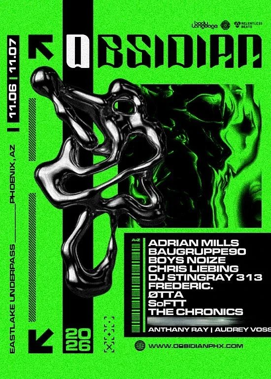 OBSIDIAN — 1549 E Jefferson St · Fri Nov 6–7