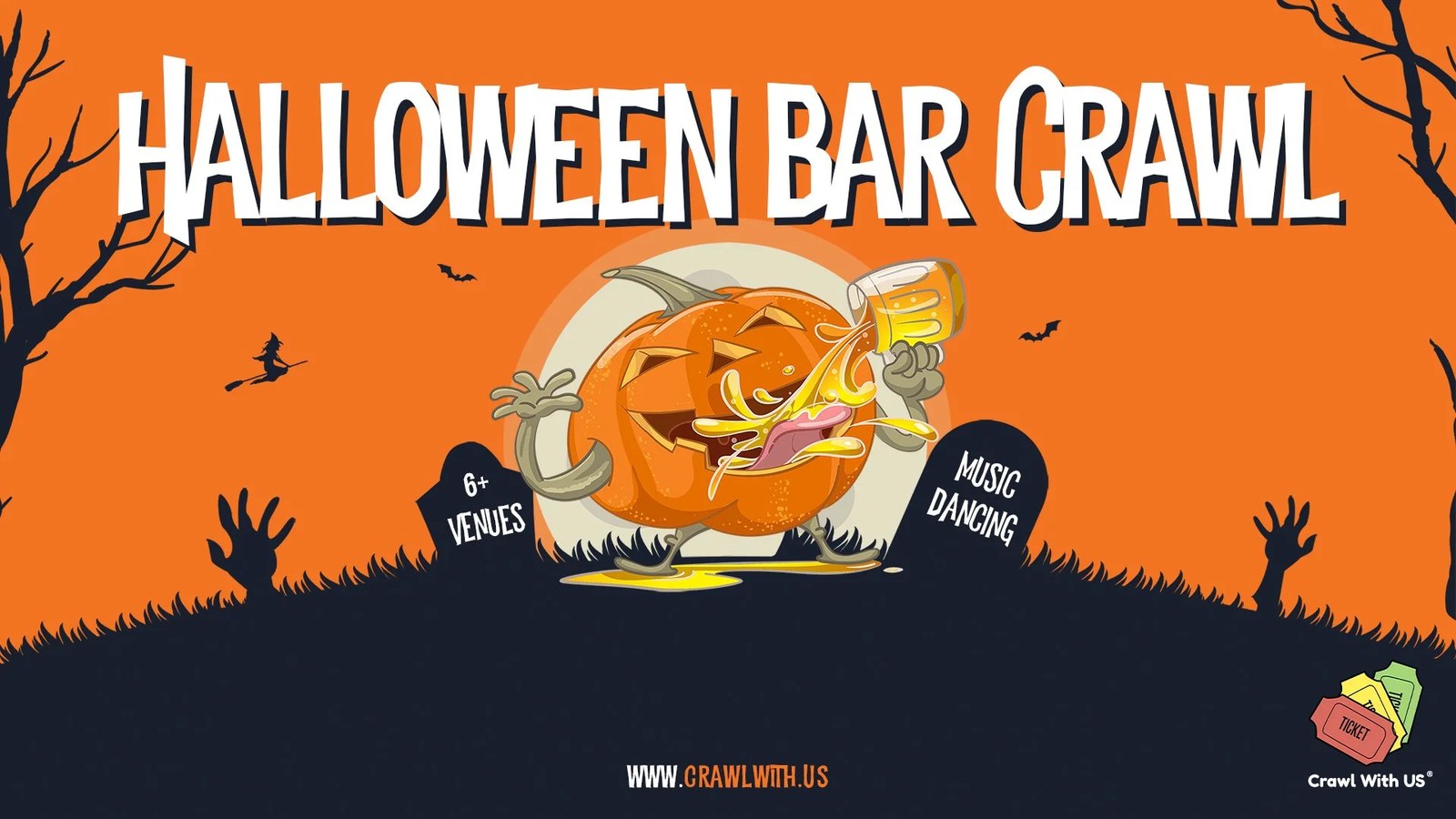 15th Annual Halloween Pub Crawl · Sat Oct 31