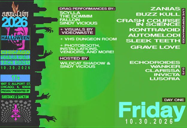 Sanctum Dark Music Festival — Thalia Hall · Fri Oct 30–31