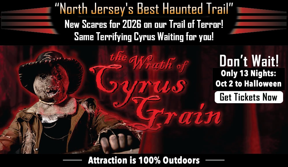Pantophobia Haunted Attraction — The Wrath of Cyrus Grain · Oct 2–31, 2026