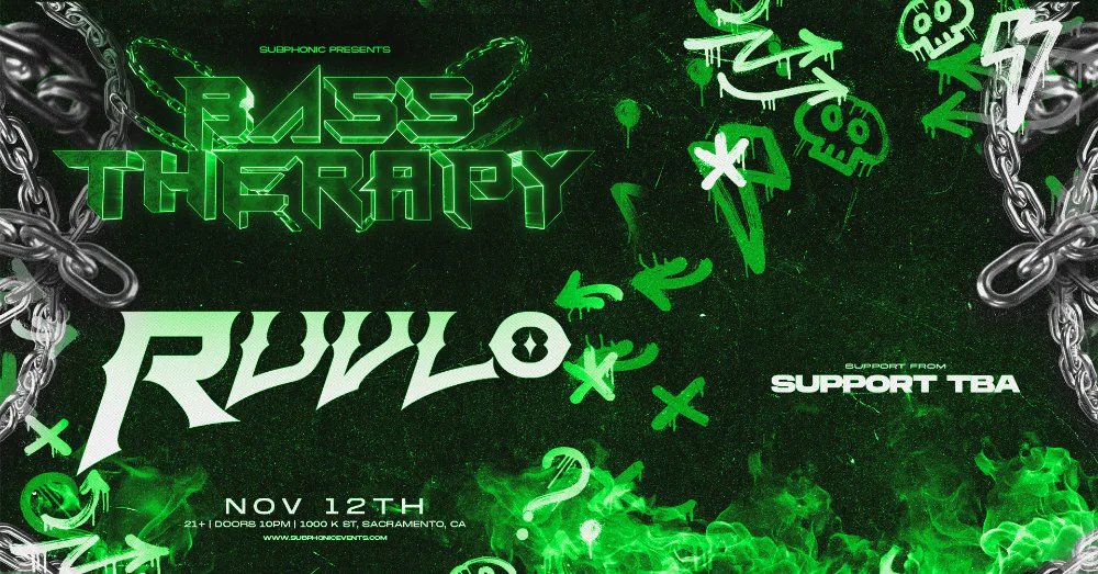 Bass Therapy: Ruvlo — Social Nightclub · Thu Nov 12
