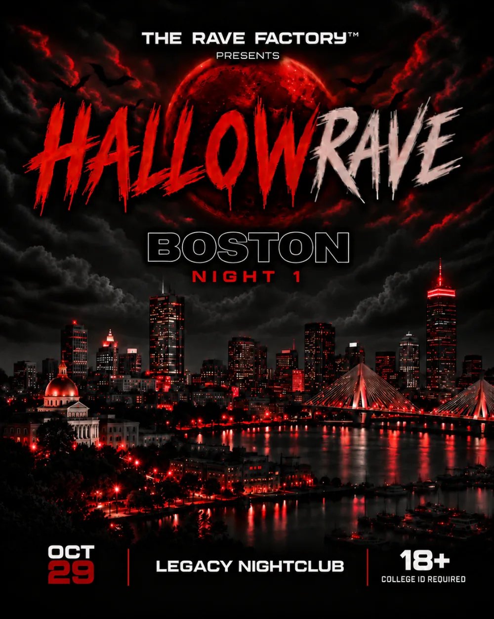 🎃 Hallowrave Boston 🎃 — Legacy Boston · Thu Oct 29