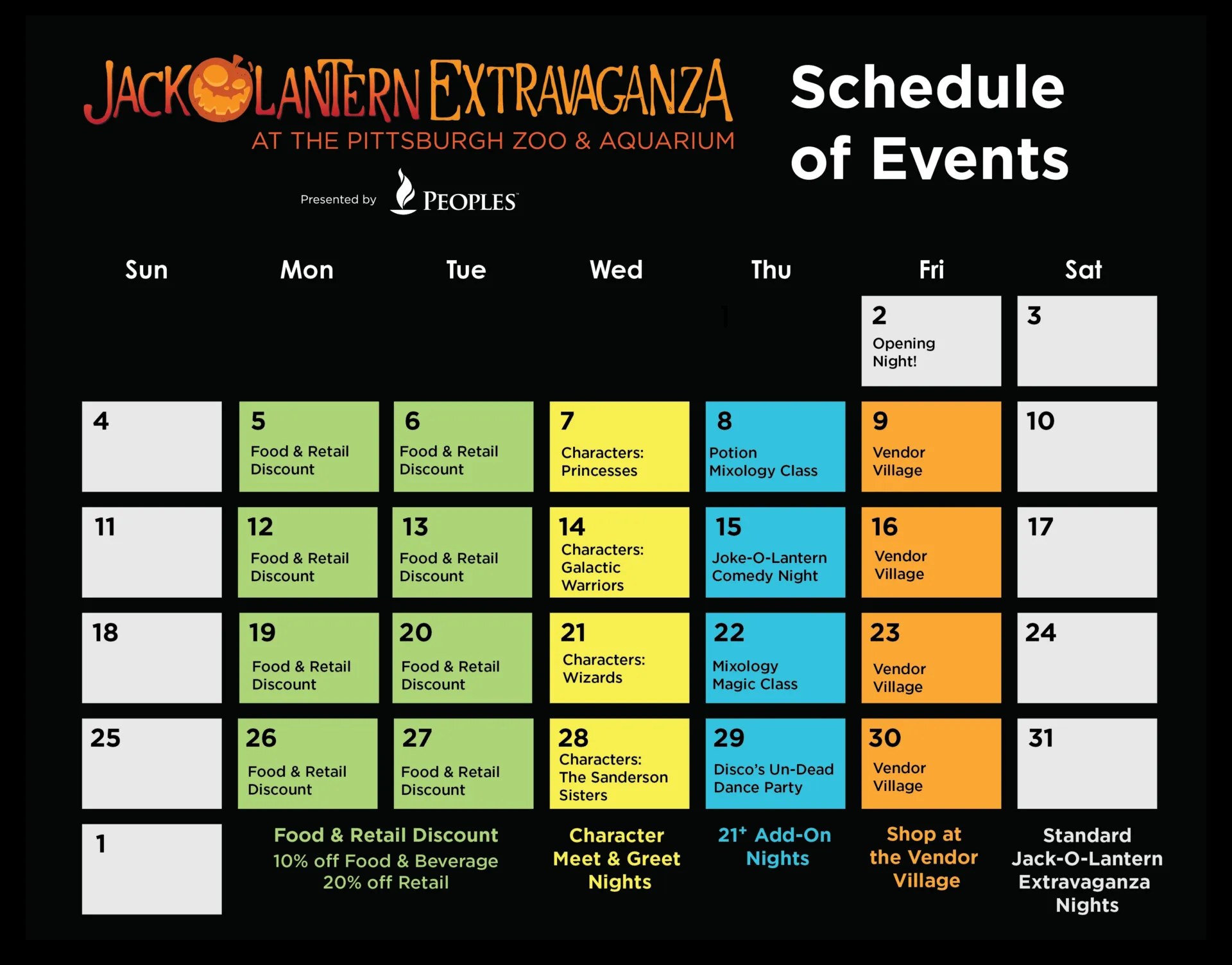 Jack O'Lantern Extravaganza — Pittsburgh Zoo & Aquarium · Oct 2-Nov 1