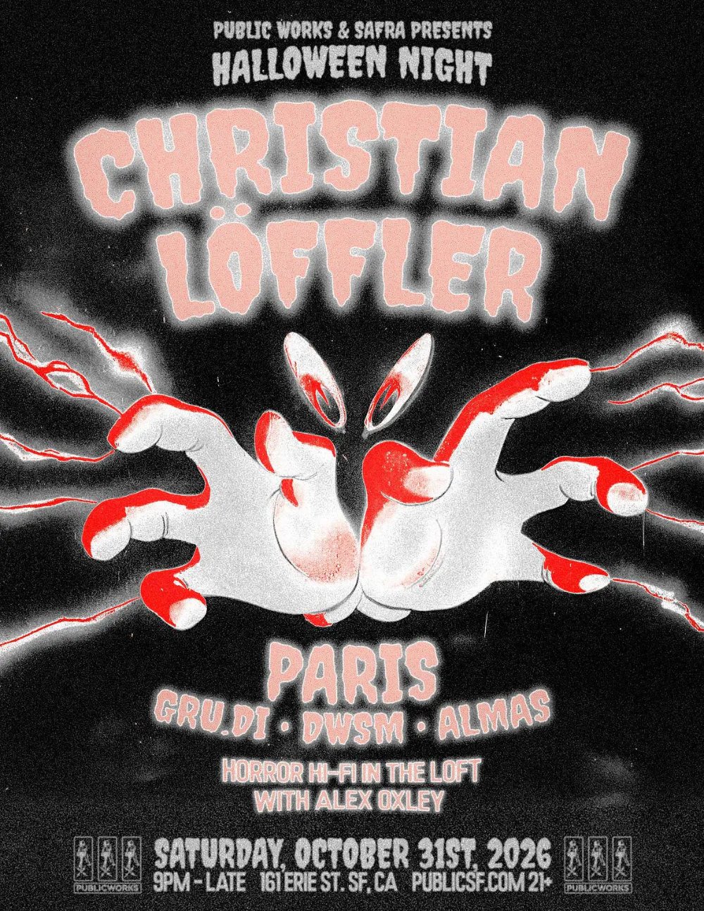 Christian Löffler, Gru.di, Almas, Alex Oxley, Roxanne Roll — Public Works · Sat Oct 31