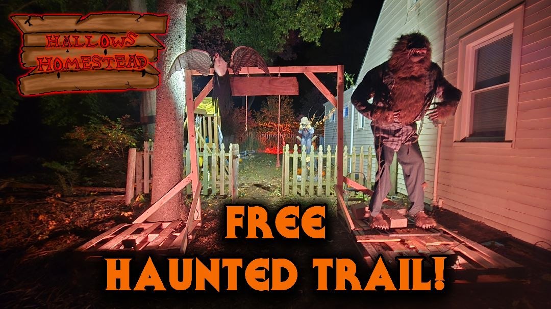NOW OPEN! | Hallows Homestead - FREE HAUNTED TRAIL