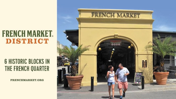 French Market — New Orleans, LA · Daily 10:00 AM–5:00 PM