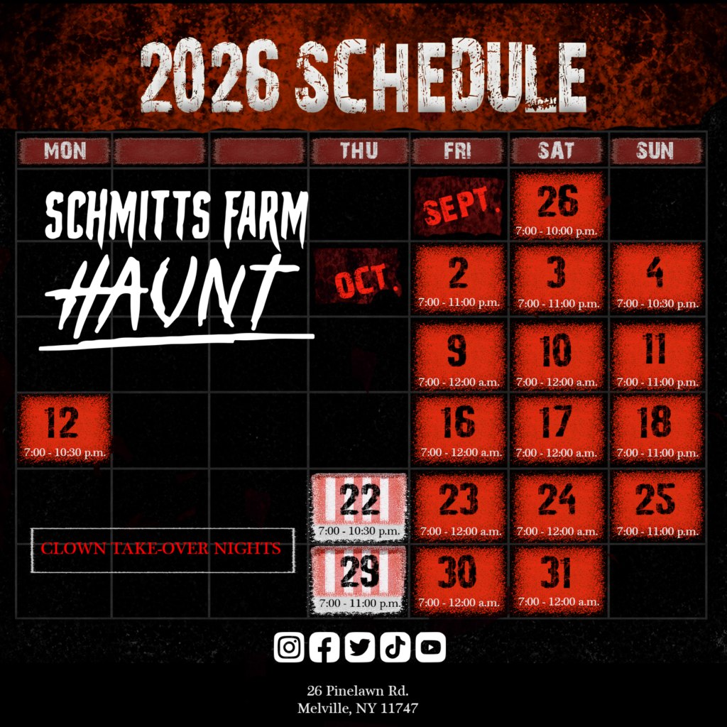 Clown Take-Over Night — Schmitts Farm Haunt · Thu Oct 29
