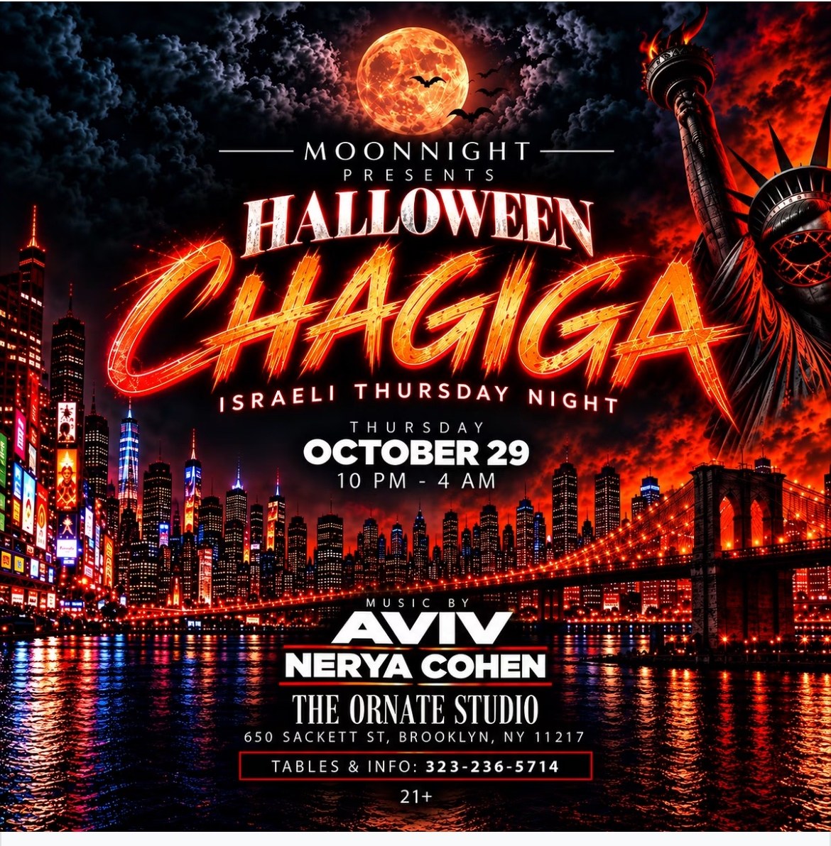 Halloween Chagiga — Israeli Thursday Night (21+)
