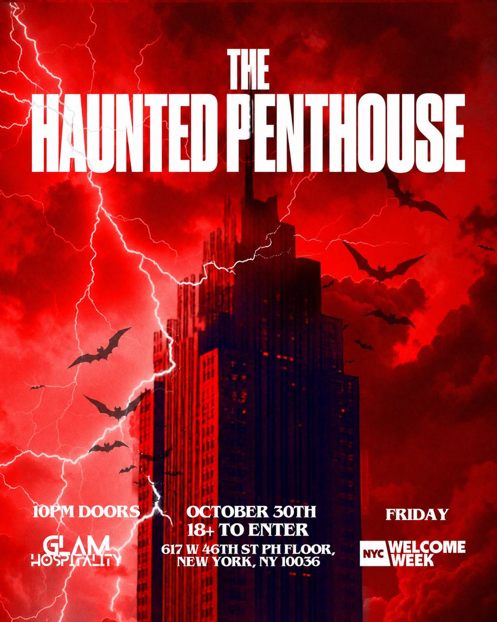 The Haunted Penthouse — The Penthouse · Fri Oct 30 · 10pm · 18+