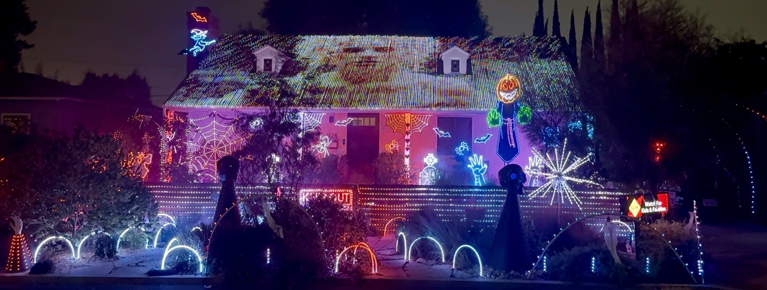 Lights On Falcon Halloween Light Show