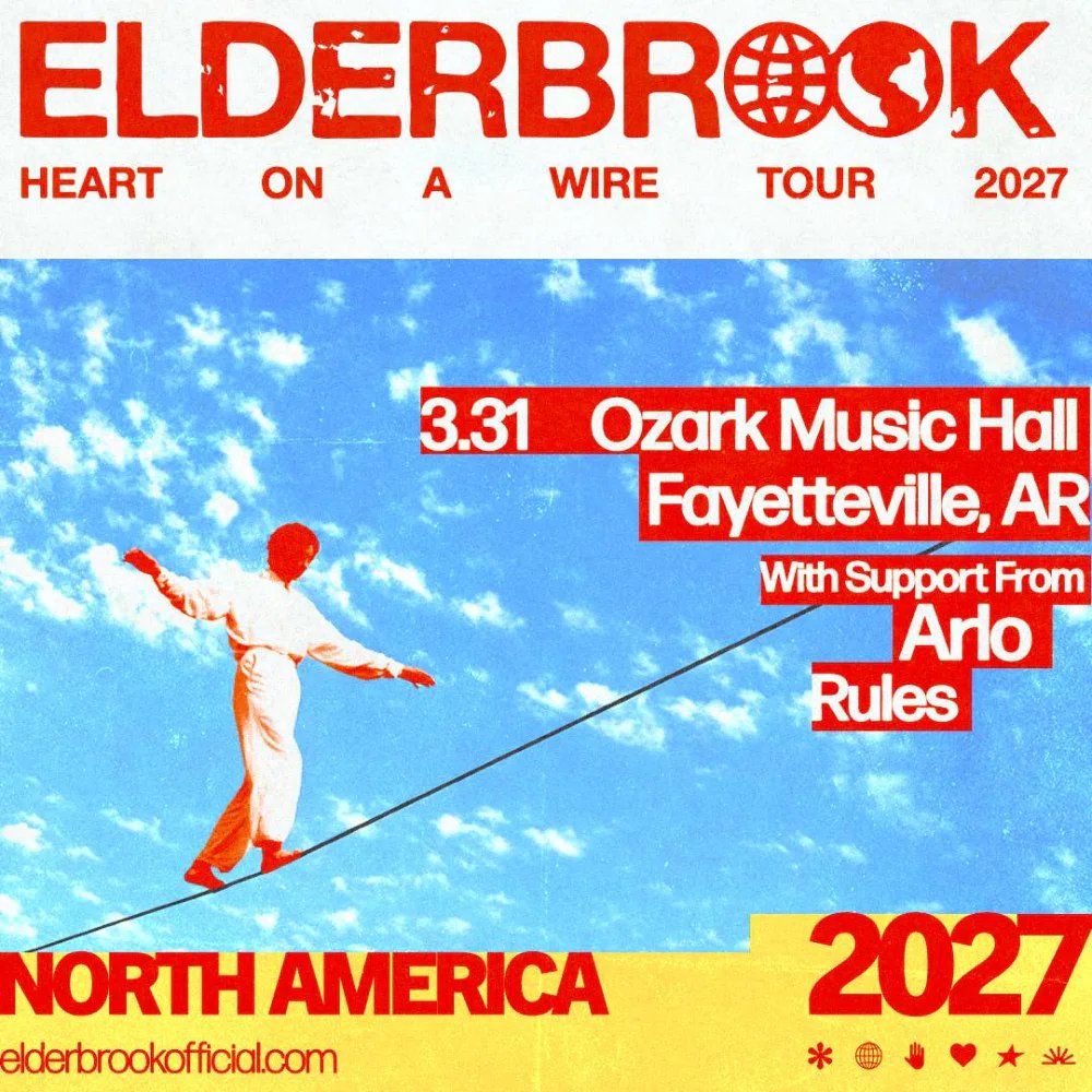 Elderbrook, Arlo, Rules — Ozark Music Hall · Wed Mar 31