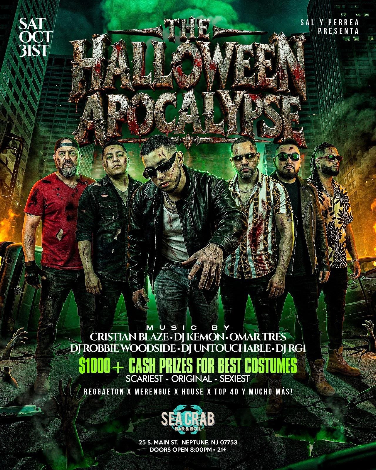 The Halloween Apocalypse — Sea Crab, Neptune City · Sat Oct 31 · 8pm–2am · 21+