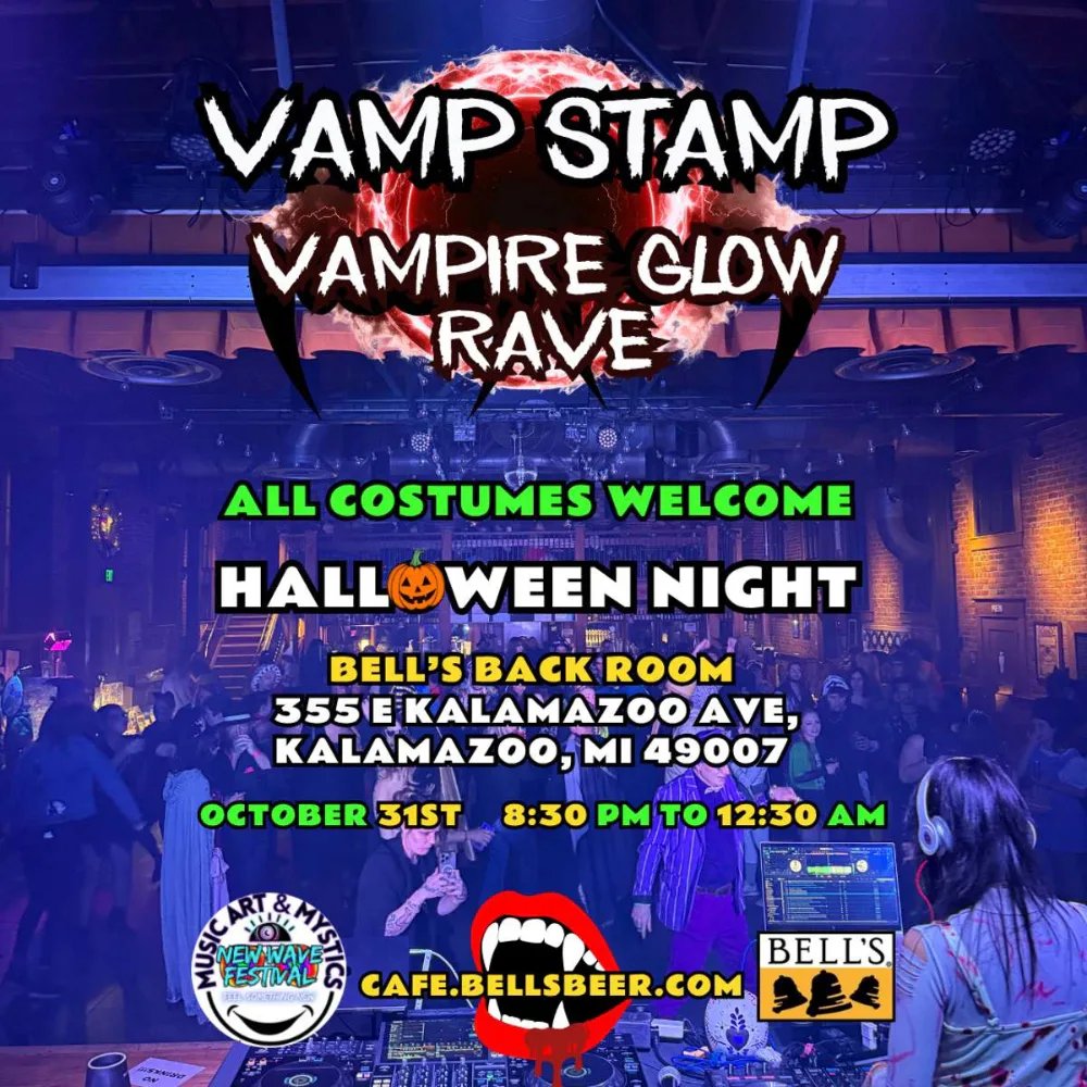 Vamp Stamp - Vampire Glow Rave — Bell's Eccentric Cafe · Sat Oct 31