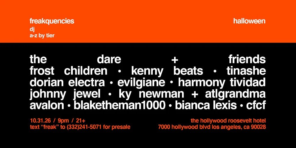 Freakquencies: Frost Children — Roosevelt Hotel · Sat Oct 31