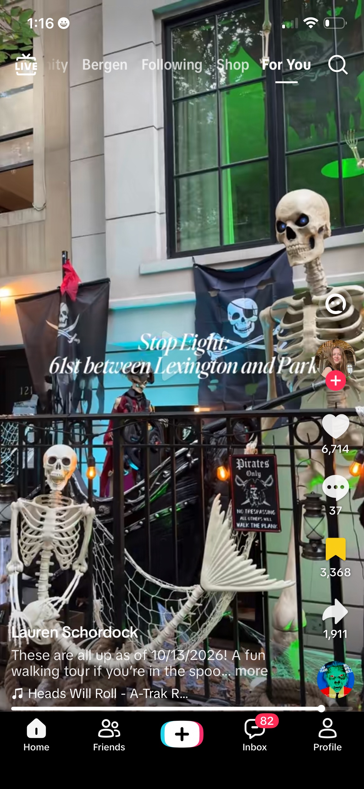 UES Halloween Tour Stop Eight — E 61st St between Lexington and Park