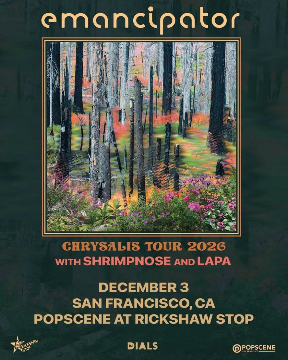 Emancipator, Shrimpnose, Lapa — Rickshaw Stop · Thu Dec 3