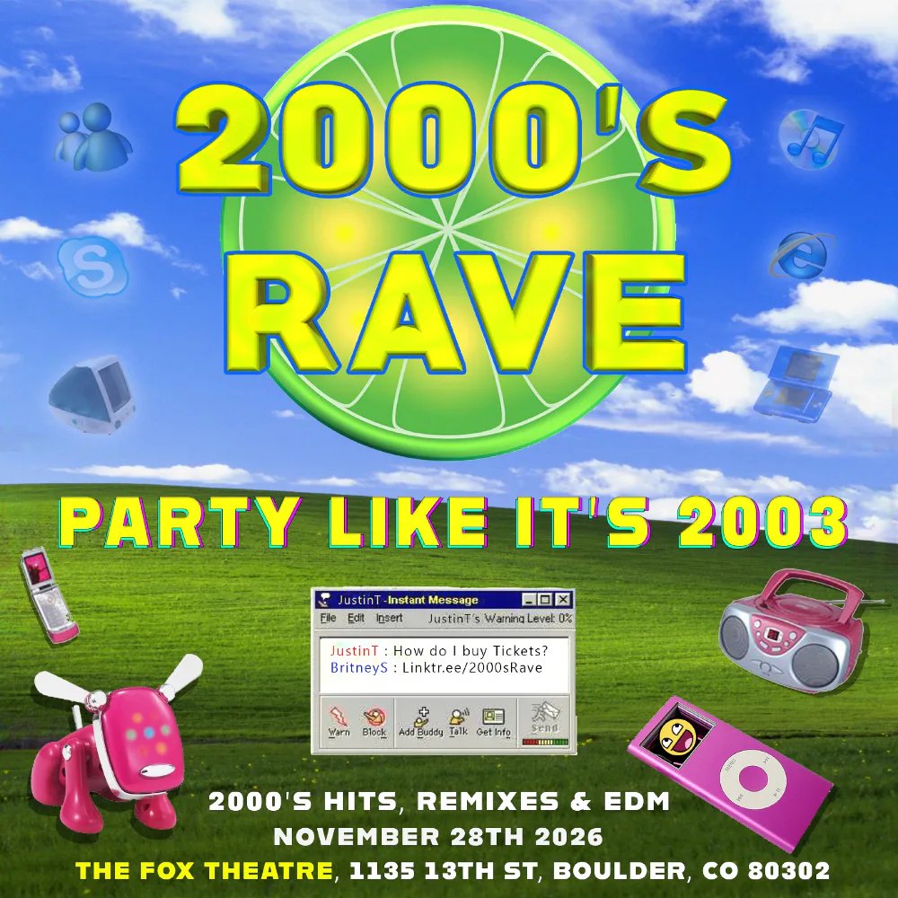 2000s Rave — Fox Theatre and Cafe · Sat Nov 28