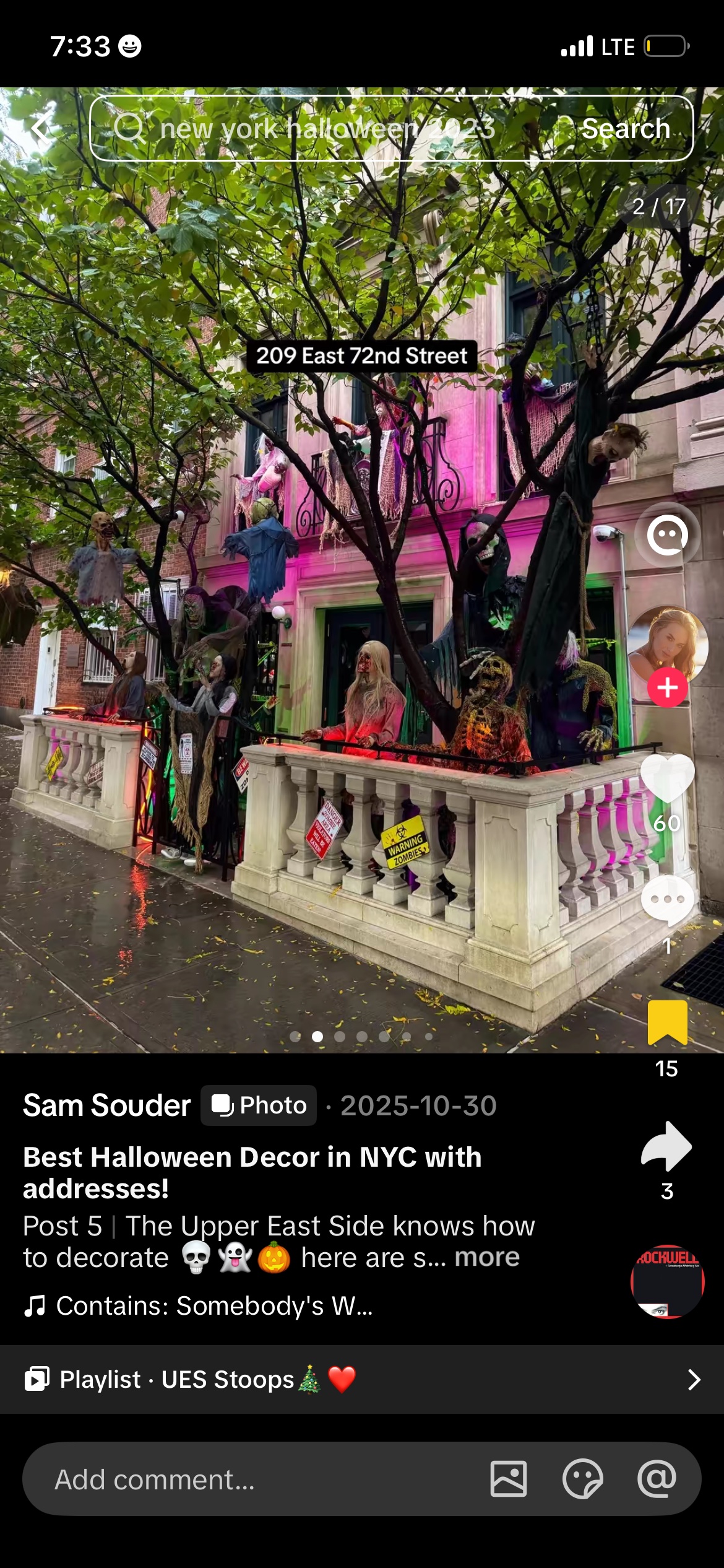 209 E 72nd St Stoop Display