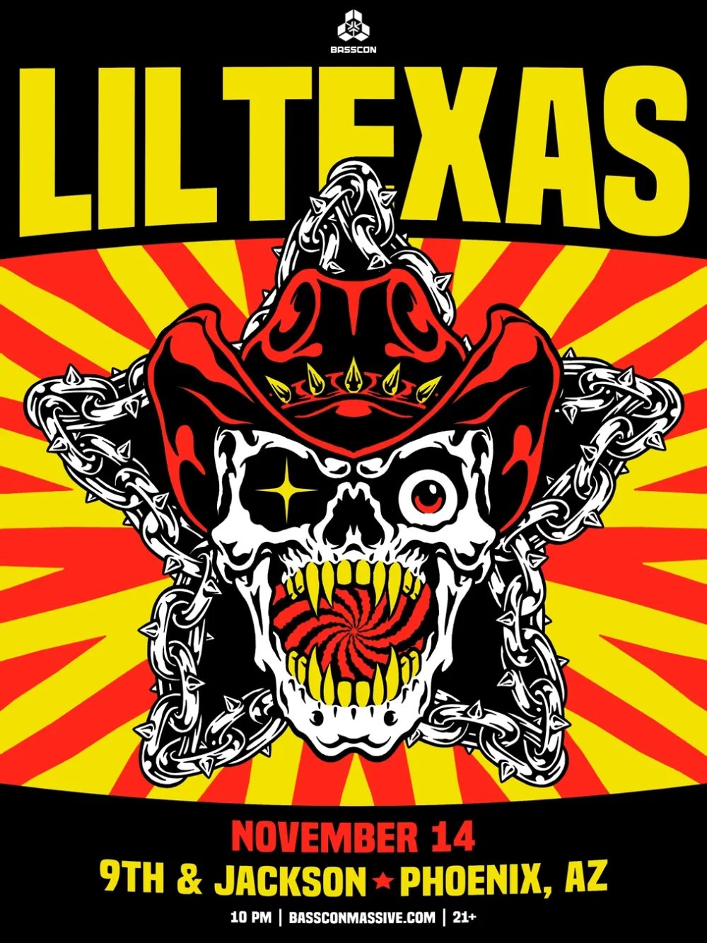 Basscon Presents: Lil Texas — 9th & Jackson · Sat Nov 14