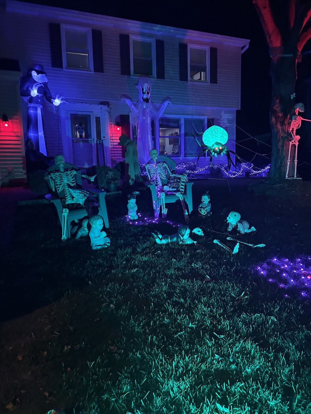 Bones and Inflatable Boos