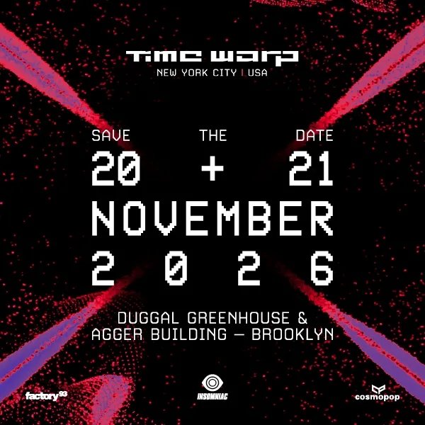 Time Warp NYC — Duggal Greenhouse · Fri Nov 20–21