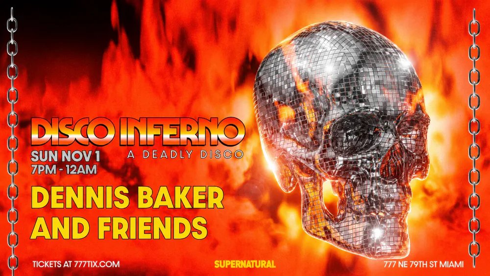 Disco Inferno — 777 NE 79th St · Sun Nov 1