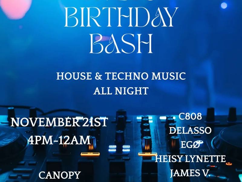 SIN CONTROL PRESENTS - RVBI'S BDAY BASH: RVBI, Delasso, Heisy Lynette, Undress, C808s + more — Alibi Tempe · Sat Nov 21