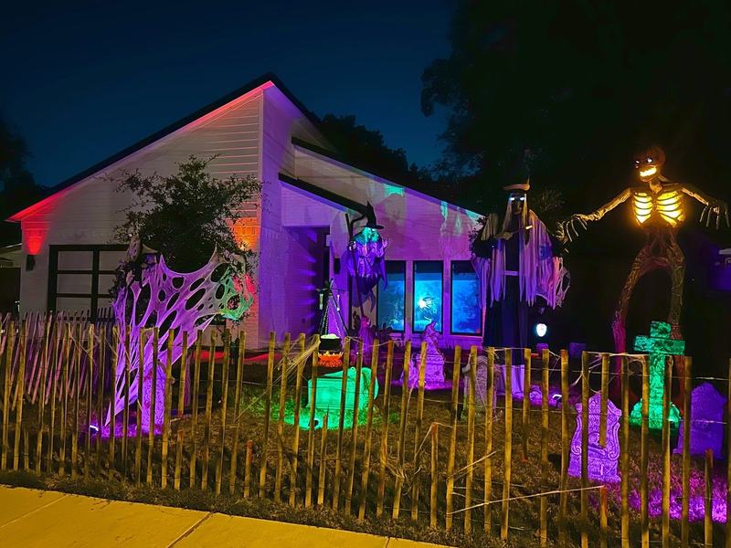 yard display and candy