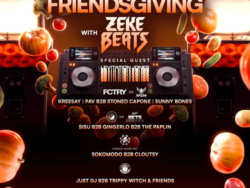 Friendsgiving With: ZEKE BEATS — Retro Knights Arcade · Fri Nov 20