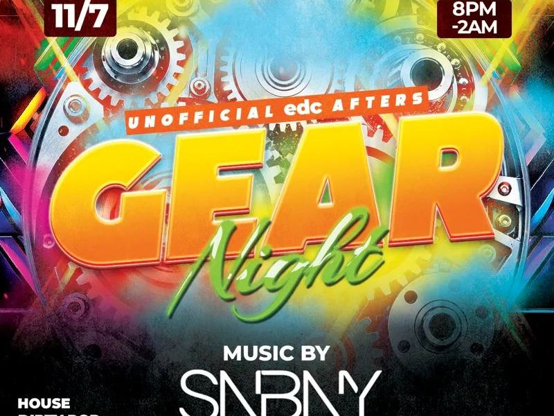 Gear Night - EDC Unofficial Afters: SNBNY — Barcodes Orlando · Sat Nov 7