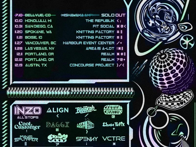 INZO, Dagger, Mind Splitter — Knitting Factory Boise · Sat Nov 21
