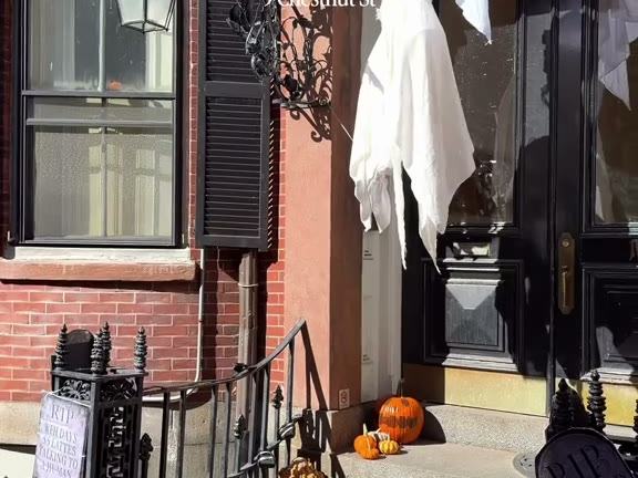 Hanging Ghosts & Joke Tombstones — Beacon Hill