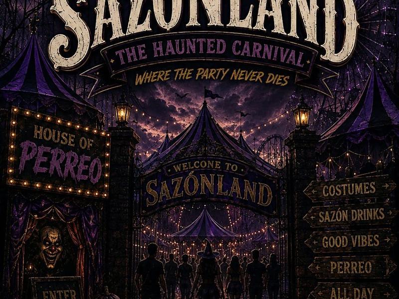 Sazonland: The Haunted Carnival Day Party — NOTO · Sun Oct 25 · 1pm