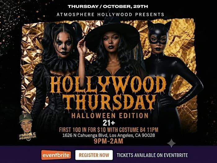 Pre-Halloween Party — The Room Hollywood · Thu Oct 29