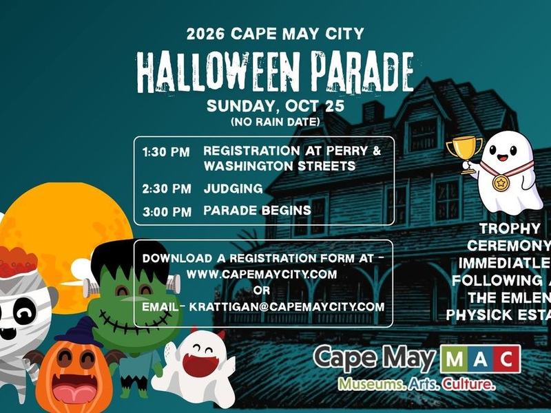 Cape May Halloween Parade — Sun Oct 25 · 3pm · FREE