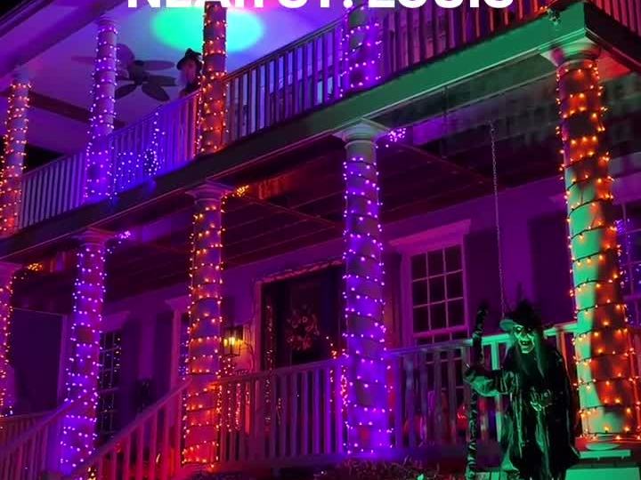 House Wrapped in Lights — New Town