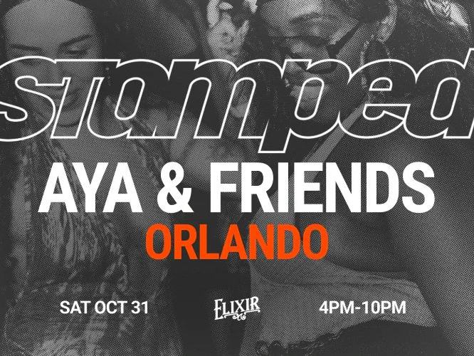 STAMPED - AYA x FRIENDS — Elixir Kitchen and Bar · Sat Oct 31