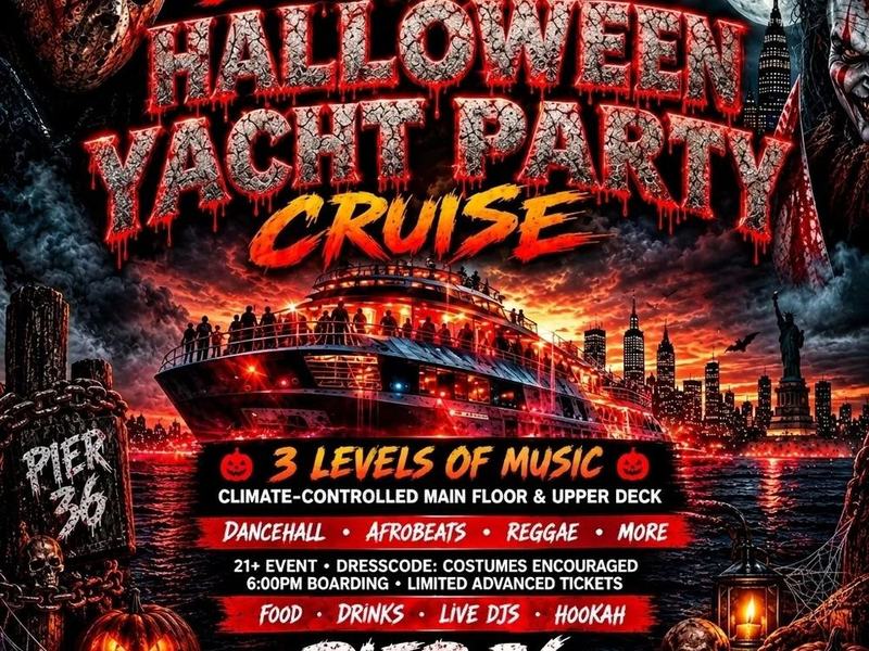 Halloween Yacht Cruise Party — Pier 36 · Sun Nov 1 · 6pm boarding
