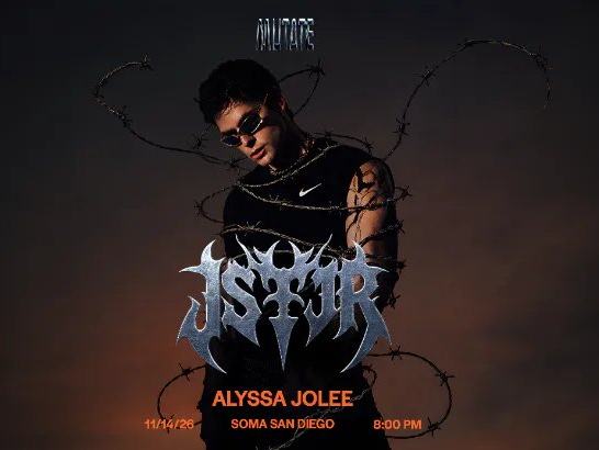 JSTJR — SOMA (Mainstage) · Sat Nov 14