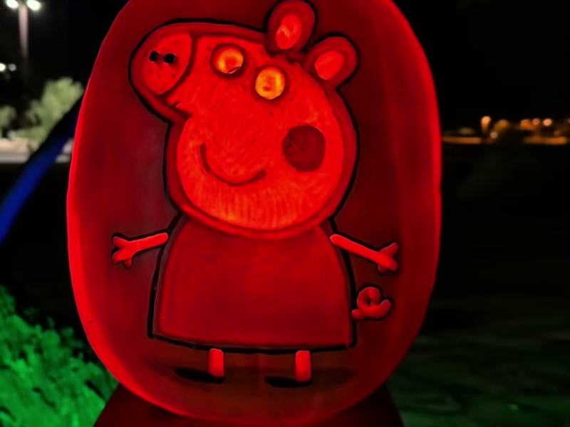 Glowing Pumpkins at Rawhide