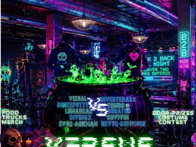 VERSUS: Vizual b2b Invertebass, Covffin b2b Divinox, Noizeputty b2b Tonbo + more — Craft Local · Sat Oct 31