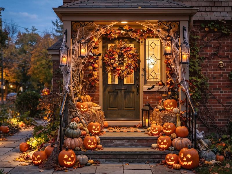 Huge Spooky Halloween House Display